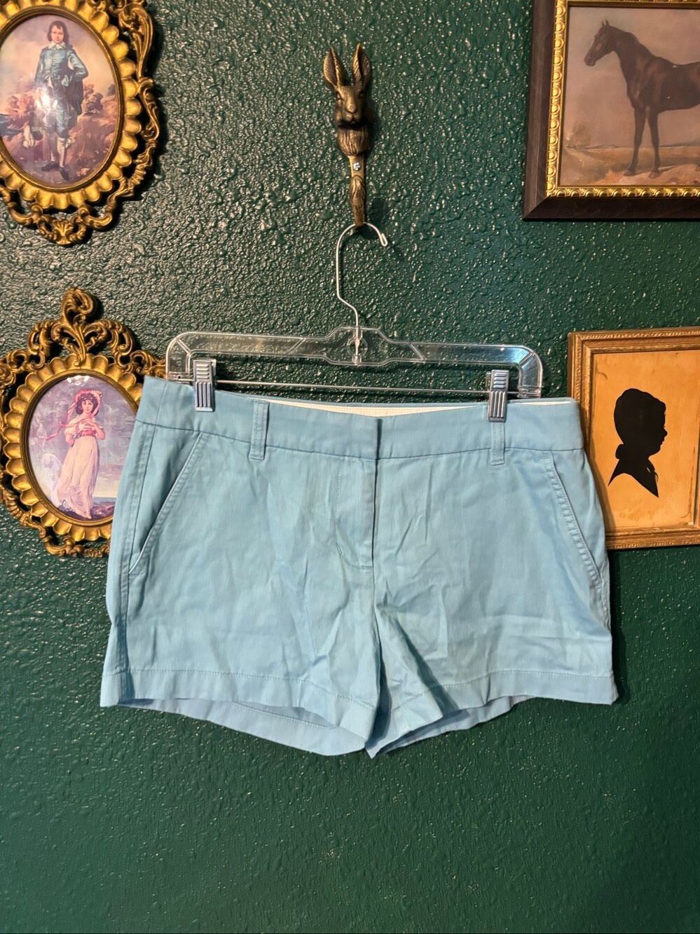 J.Crew Blue Chino Shorts Sz 8 3”